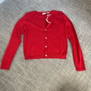 FIELD GEAR (NWT)✨RED CARDIGAN
